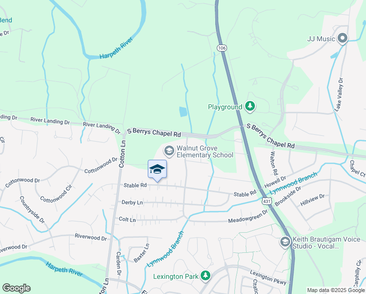 map of restaurants, bars, coffee shops, grocery stores, and more near 605 Meadowgreen Drive in Franklin