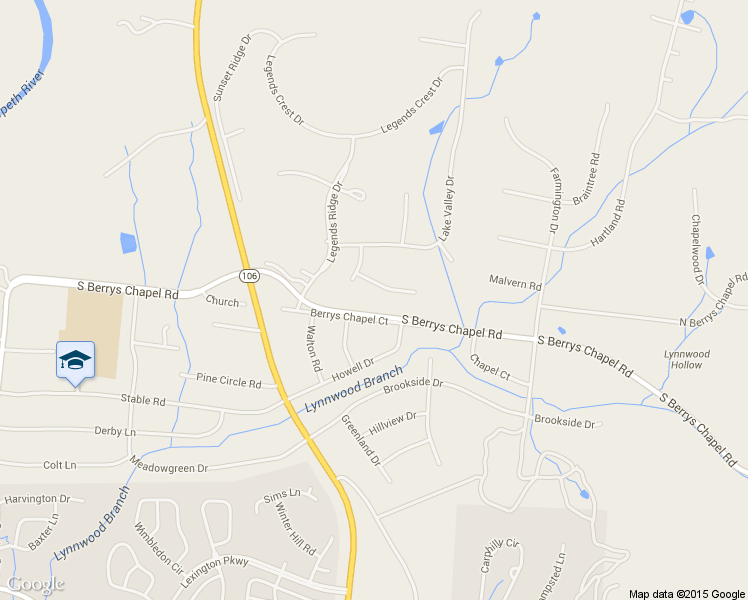 map of restaurants, bars, coffee shops, grocery stores, and more near 205 Lake Ridge Court in Franklin