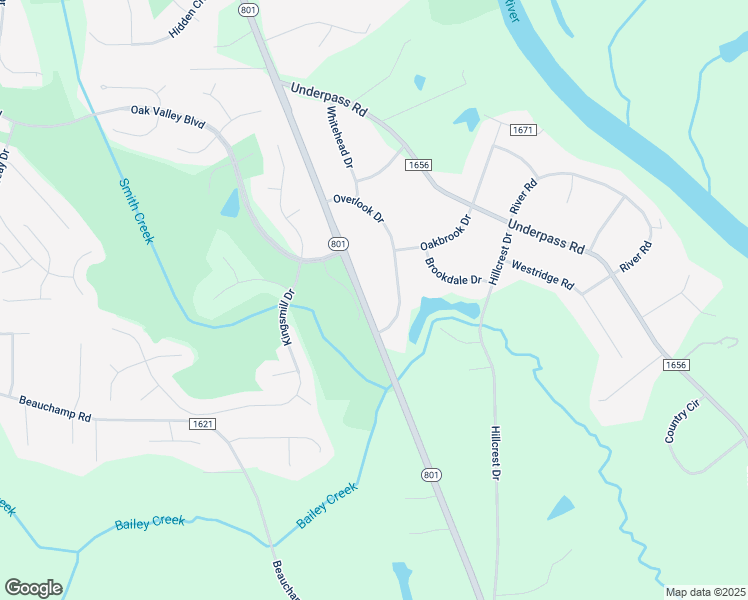 map of restaurants, bars, coffee shops, grocery stores, and more near North Carolina 801 in Advance