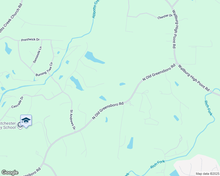 map of restaurants, bars, coffee shops, grocery stores, and more near 432 Big Tree Road in High Point