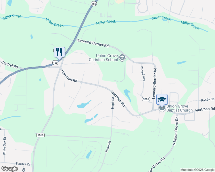 map of restaurants, bars, coffee shops, grocery stores, and more near 116 Crowfoot Court in Lexington