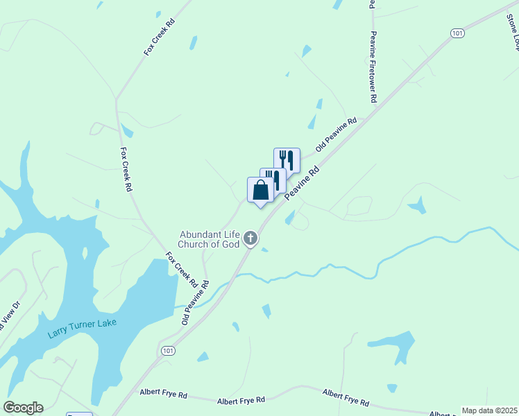 map of restaurants, bars, coffee shops, grocery stores, and more near 708 Old Peavine Road in Crossville