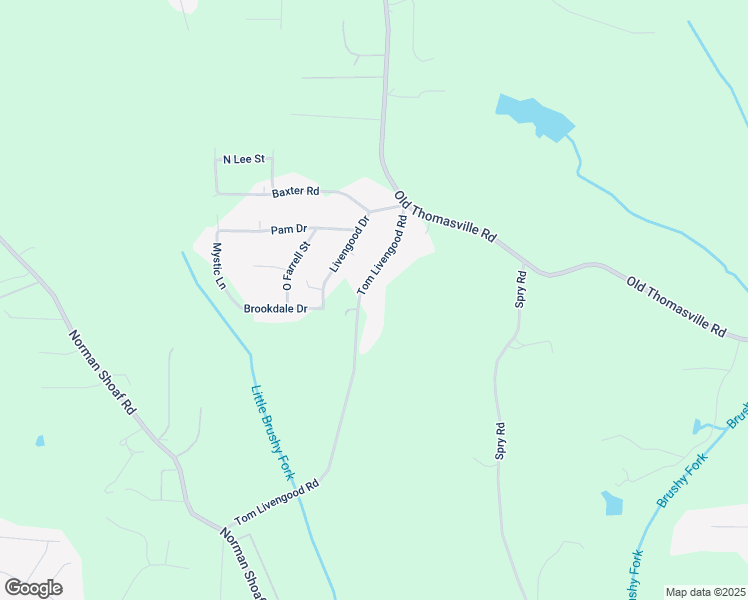 map of restaurants, bars, coffee shops, grocery stores, and more near 842 Tom Livengood Road in Winston-Salem