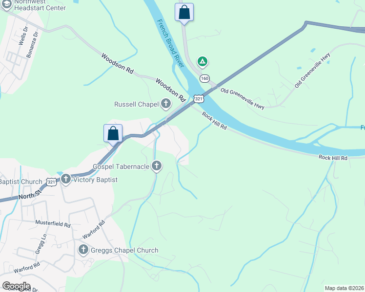 map of restaurants, bars, coffee shops, grocery stores, and more near 140 Chickory Road in Newport