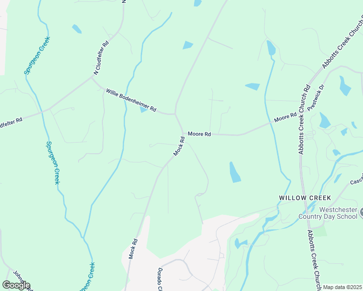 map of restaurants, bars, coffee shops, grocery stores, and more near 2116 Mock Road in High Point
