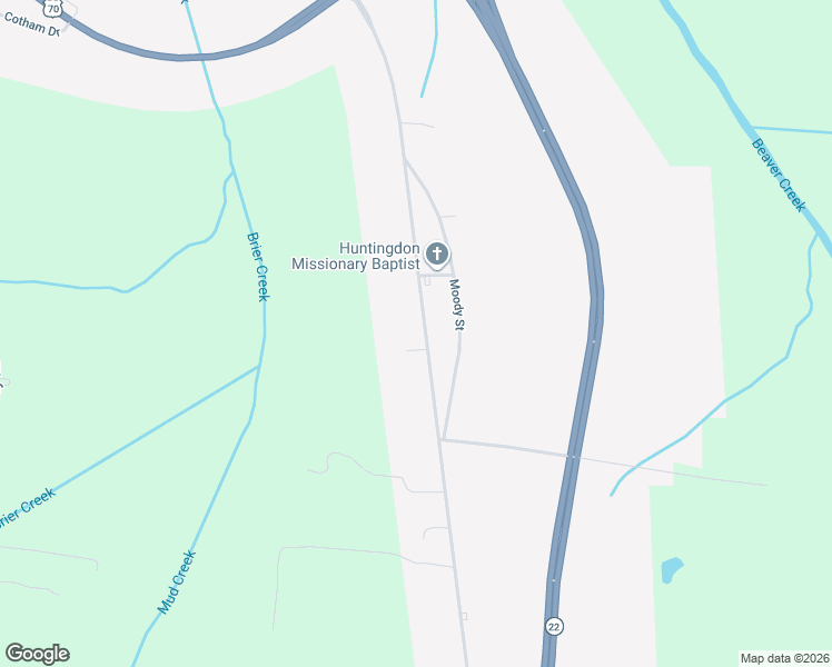 map of restaurants, bars, coffee shops, grocery stores, and more near 10945 Lexington Street in Huntingdon