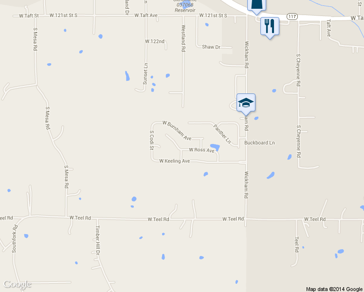 map of restaurants, bars, coffee shops, grocery stores, and more near 1895 S Stephanie St in Sapulpa