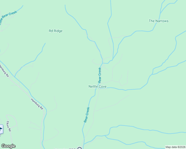 map of restaurants, bars, coffee shops, grocery stores, and more near 1655 Bear Creek Road in Bakersville