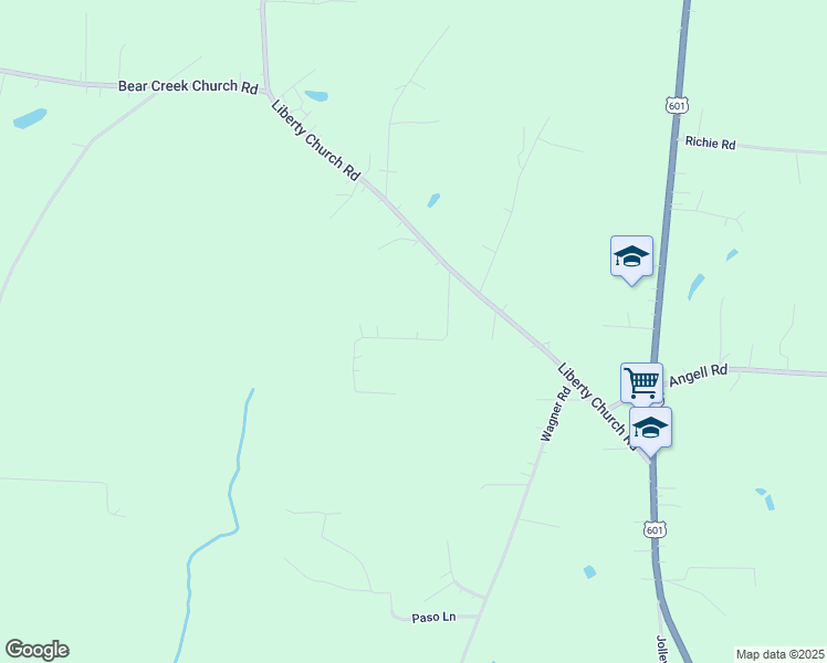 map of restaurants, bars, coffee shops, grocery stores, and more near 190 Tittle Trail in Mocksville