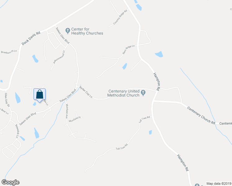 map of restaurants, bars, coffee shops, grocery stores, and more near Ryder Cup Lane in Clemmons