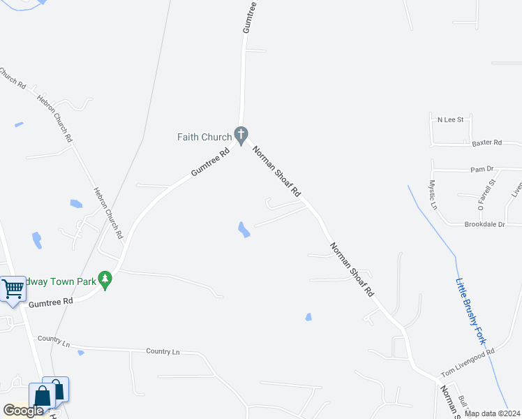 map of restaurants, bars, coffee shops, grocery stores, and more near 2259 Norman Shoaf Road in Winston-Salem