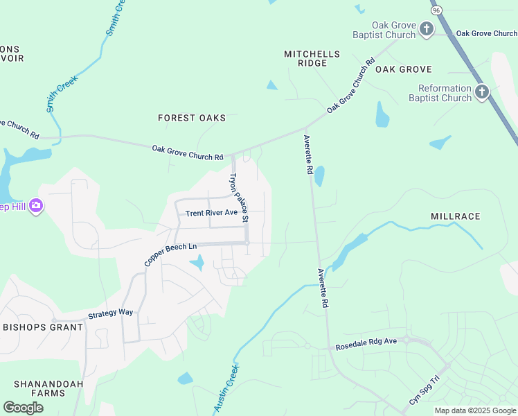 map of restaurants, bars, coffee shops, grocery stores, and more near 901 Wrights Creek Way in Wake Forest
