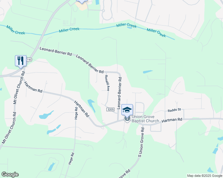 map of restaurants, bars, coffee shops, grocery stores, and more near 9001 Ronald Avenue in Lexington