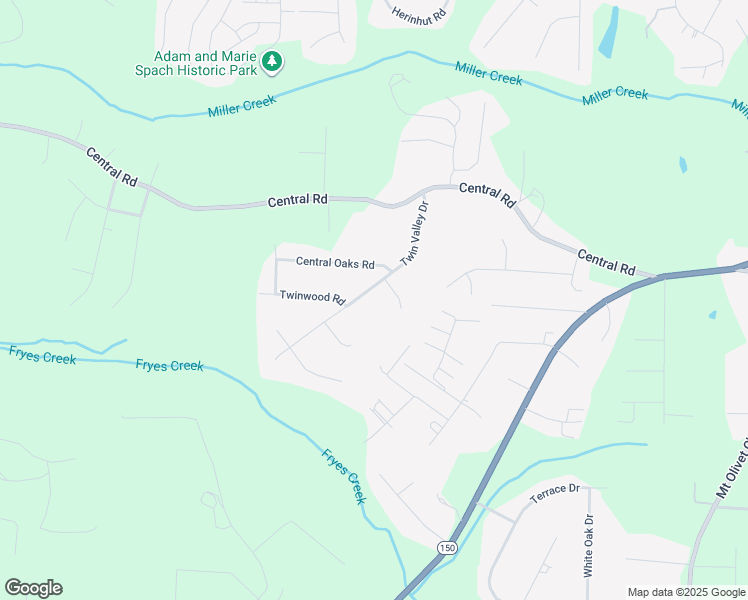 map of restaurants, bars, coffee shops, grocery stores, and more near 359 Twin Valley Drive in Clemmons