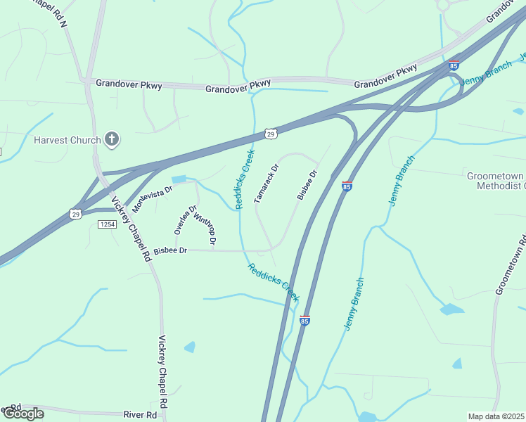 map of restaurants, bars, coffee shops, grocery stores, and more near 5035 Tamarack Drive in Greensboro