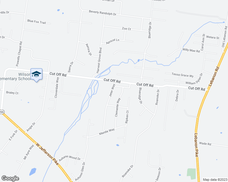 map of restaurants, bars, coffee shops, grocery stores, and more near 1532 Jeter Way in Murfreesboro
