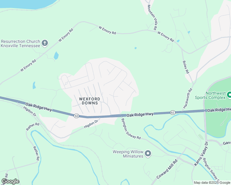 map of restaurants, bars, coffee shops, grocery stores, and more near 3322 Wexgate Road in Knoxville
