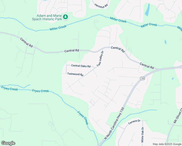 map of restaurants, bars, coffee shops, grocery stores, and more near 379 Twin Valley Drive in Clemmons