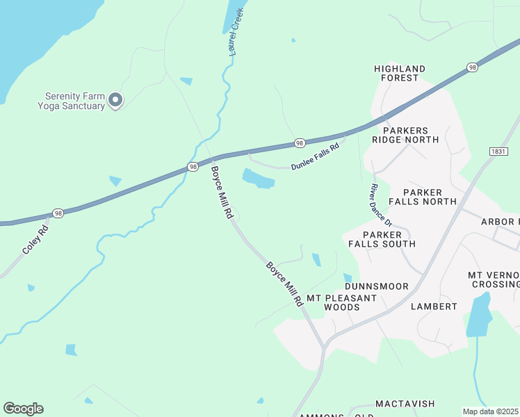 map of restaurants, bars, coffee shops, grocery stores, and more near 12728 Boyce Mill Rd in Raleigh