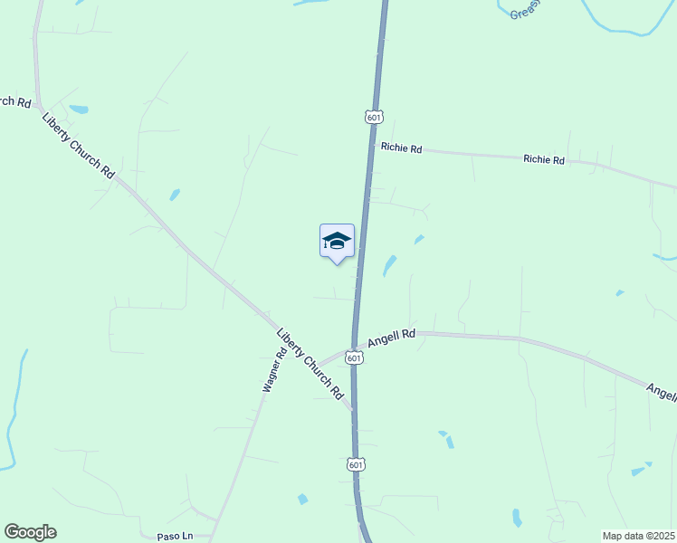 map of restaurants, bars, coffee shops, grocery stores, and more near 3437 U.S. 601 in Mocksville