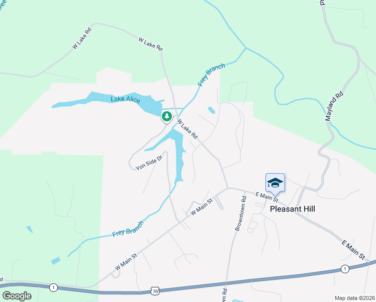 map of restaurants, bars, coffee shops, grocery stores, and more near 66 Evergreen Place in Pleasant Hill