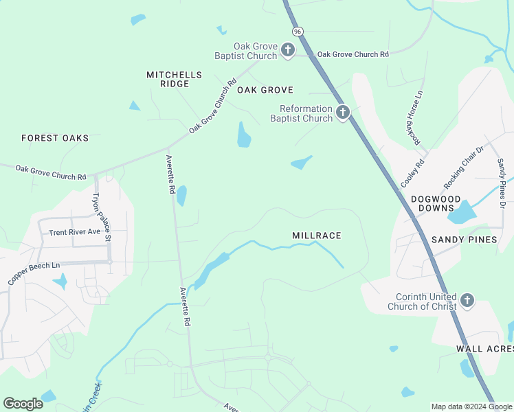 map of restaurants, bars, coffee shops, grocery stores, and more near 5233 Mill Dam Road in Wake Forest