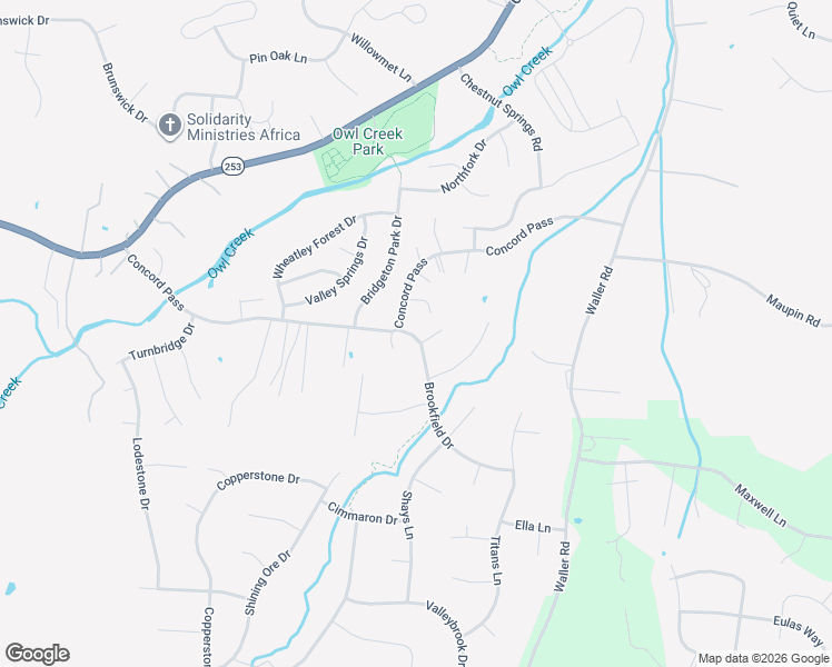 map of restaurants, bars, coffee shops, grocery stores, and more near 9735 Concord Pass in Brentwood