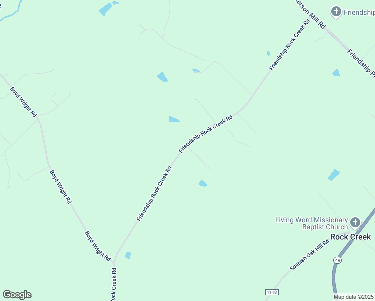 map of restaurants, bars, coffee shops, grocery stores, and more near 4668 Friendship Rock Creek Road in Burlington