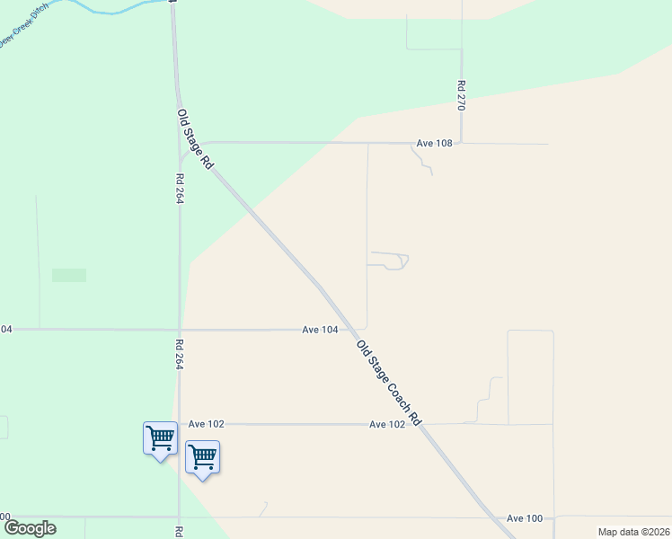 map of restaurants, bars, coffee shops, grocery stores, and more near 10580 Old Stage Road in Porterville