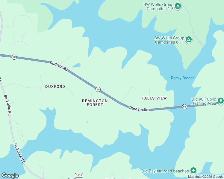 map of restaurants, bars, coffee shops, grocery stores, and more near 3528 Durham Road in Raleigh