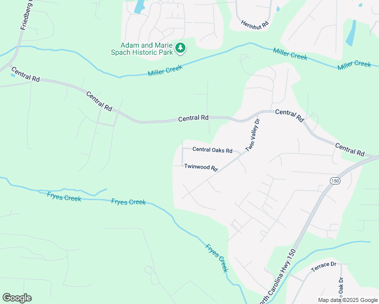 map of restaurants, bars, coffee shops, grocery stores, and more near 363 Central Oaks Road in Clemmons