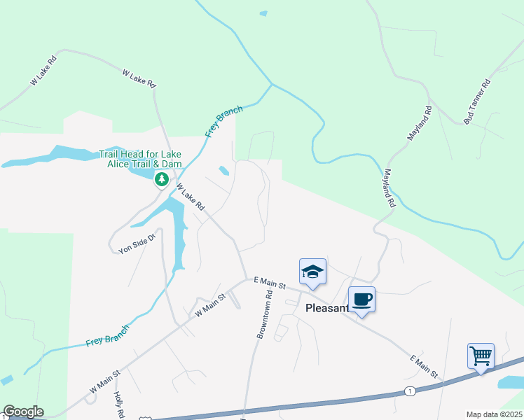 map of restaurants, bars, coffee shops, grocery stores, and more near in Pleasant Hill