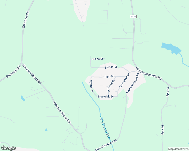 map of restaurants, bars, coffee shops, grocery stores, and more near 404 Pam Drive in Winston-Salem