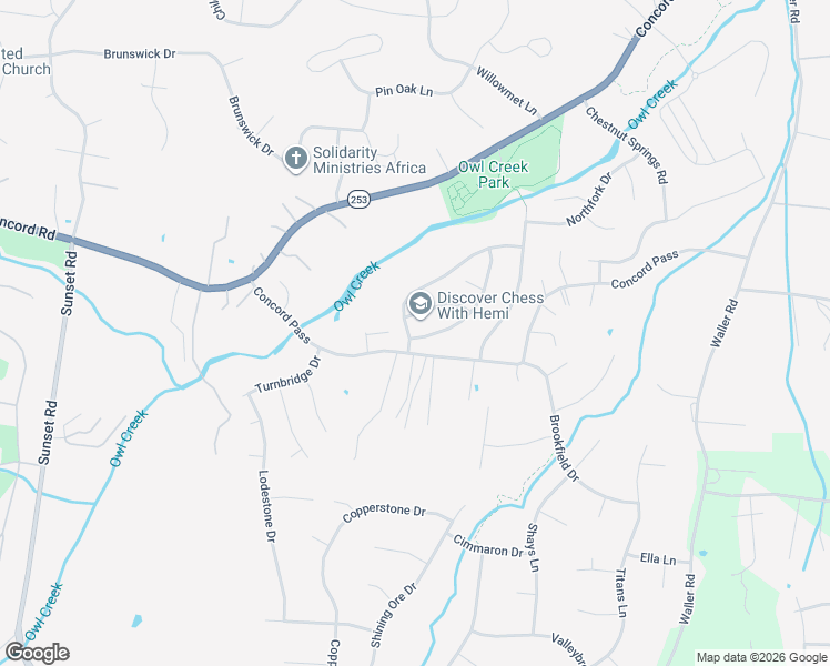 map of restaurants, bars, coffee shops, grocery stores, and more near 9707 Tanglewood Lane in Brentwood