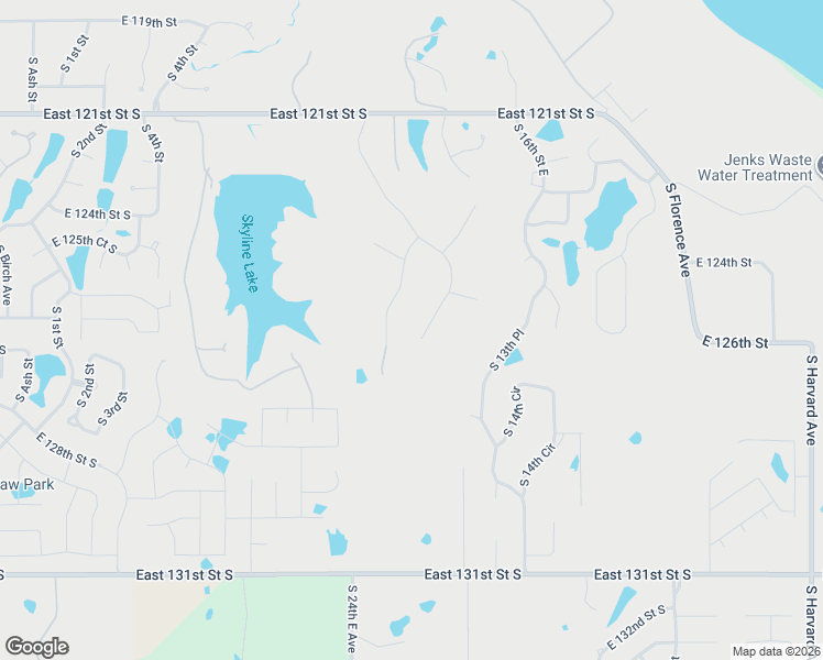 map of restaurants, bars, coffee shops, grocery stores, and more near 12519 South 12th Street in Jenks