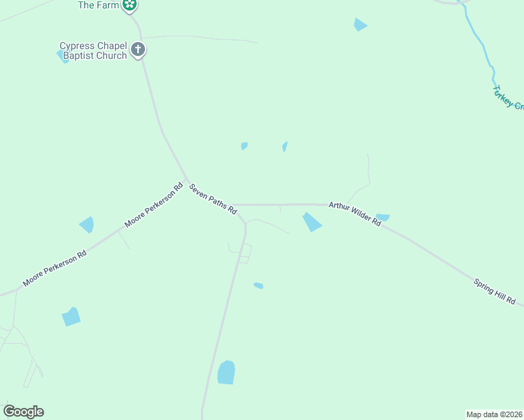 map of restaurants, bars, coffee shops, grocery stores, and more near 1-91 Arthur Wilder Road in Spring Hope