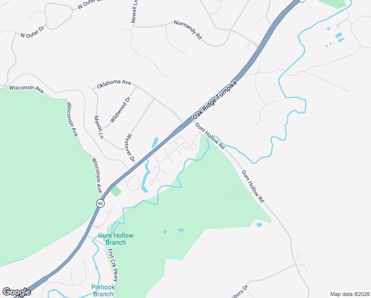 map of restaurants, bars, coffee shops, grocery stores, and more near 141 Golfcrest Lane in Oak Ridge