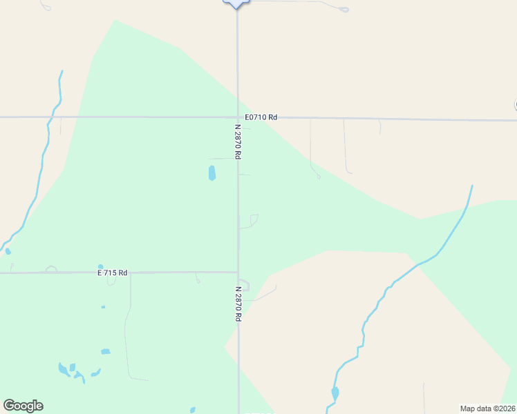 map of restaurants, bars, coffee shops, grocery stores, and more near 13185 North 2870 Road in Dover