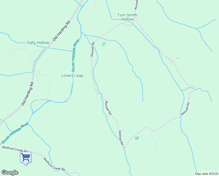 map of restaurants, bars, coffee shops, grocery stores, and more near 5221 Russell Road in Franklin