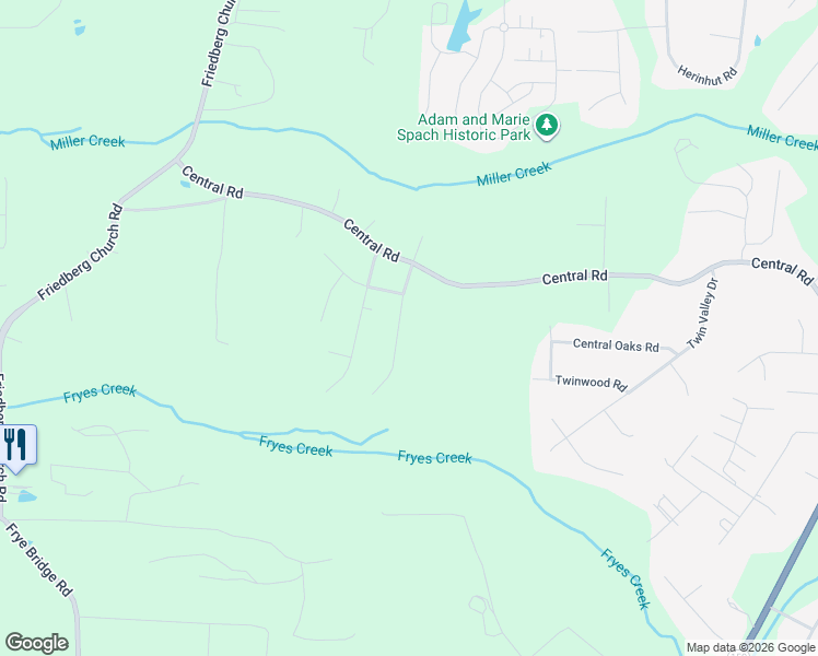 map of restaurants, bars, coffee shops, grocery stores, and more near 237 North Barons Road in Clemmons