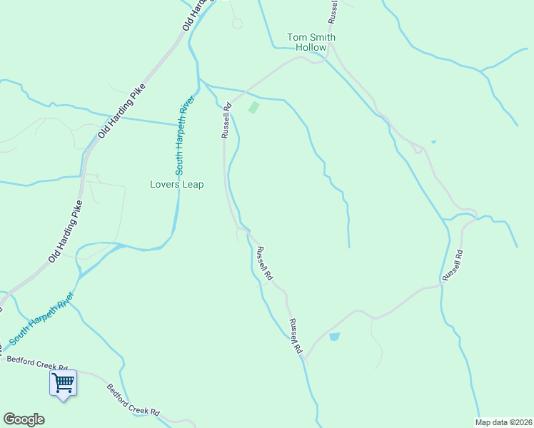 map of restaurants, bars, coffee shops, grocery stores, and more near 5221 Russell Road in Franklin