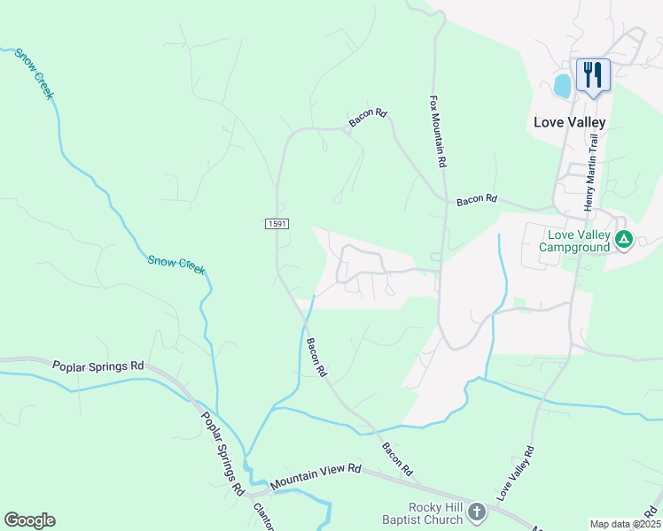 map of restaurants, bars, coffee shops, grocery stores, and more near 185 Cheryls Pass Circle in Statesville