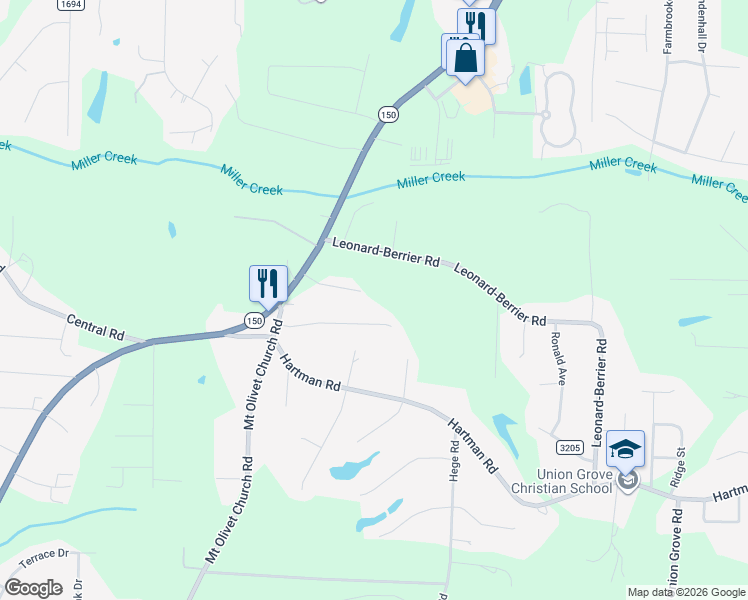 map of restaurants, bars, coffee shops, grocery stores, and more near 369 Brookwood Drive in Winston-Salem