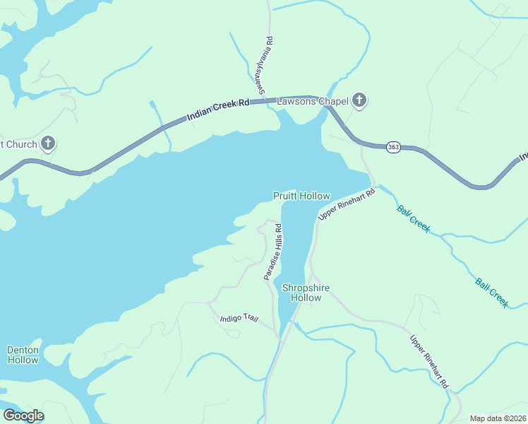 map of restaurants, bars, coffee shops, grocery stores, and more near 2017 Paradise Hills Road in Dandridge