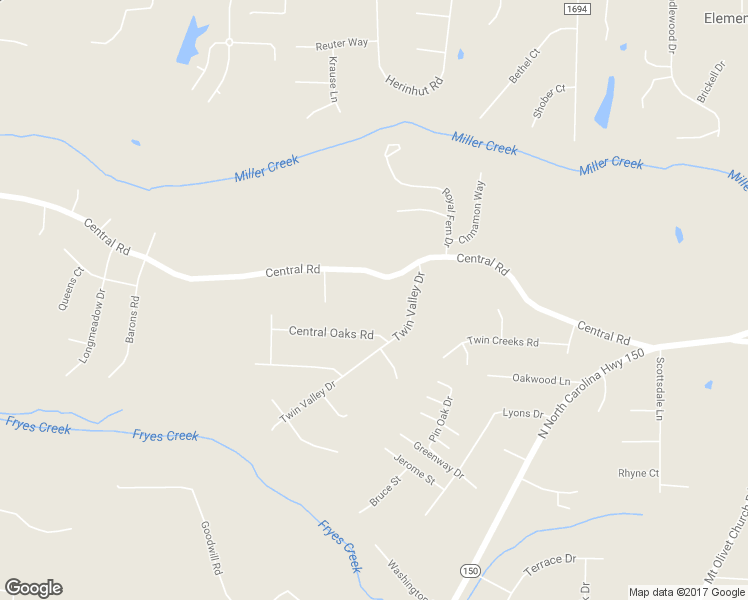 map of restaurants, bars, coffee shops, grocery stores, and more near 861 Central Rd in Clemmons