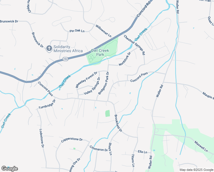 map of restaurants, bars, coffee shops, grocery stores, and more near 1276 Bridgeton Park Drive in Brentwood