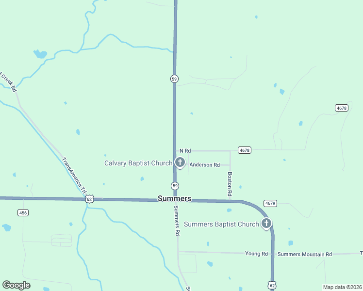 map of restaurants, bars, coffee shops, grocery stores, and more near 22389 North Road in Summers