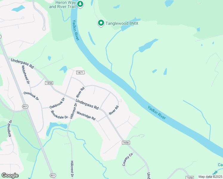map of restaurants, bars, coffee shops, grocery stores, and more near 241 River Road in Advance