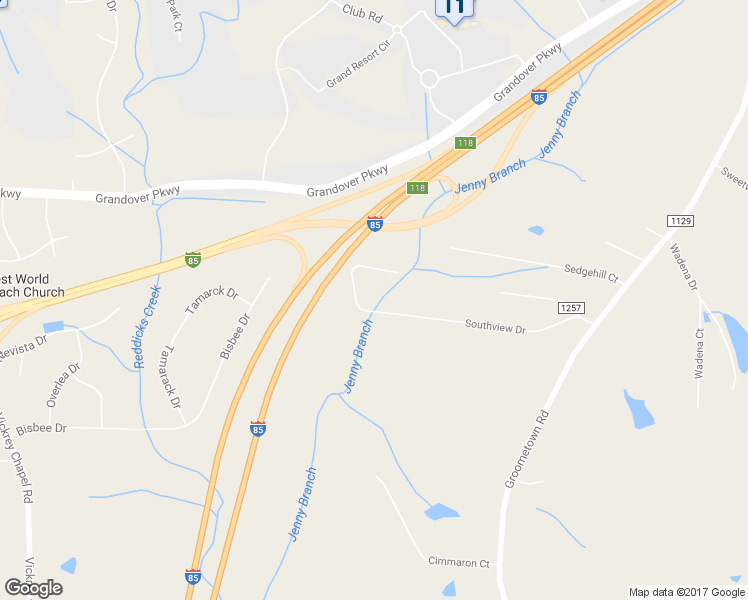 map of restaurants, bars, coffee shops, grocery stores, and more near 4056 Southview Drive in Greensboro