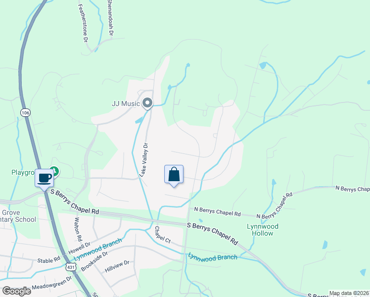 map of restaurants, bars, coffee shops, grocery stores, and more near 3004 Braintree Road in Franklin